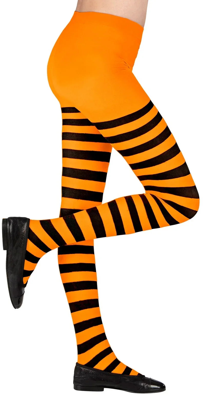 Pantys Infantiles Rayas Naranjas Medias y Pantys Widmann